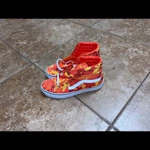 Vans Sk8 Hi Orange Camo Size 7